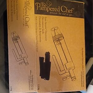 The Pampered Chef Kraft Brown Box with Black Logo and Illustration
